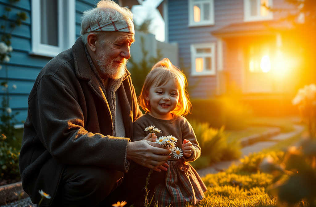 Białe Chryzantemy dla Dziadka