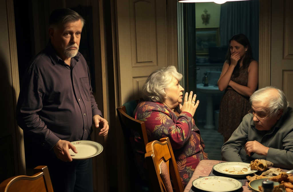 Ciocia z wizytą, żona w łzach