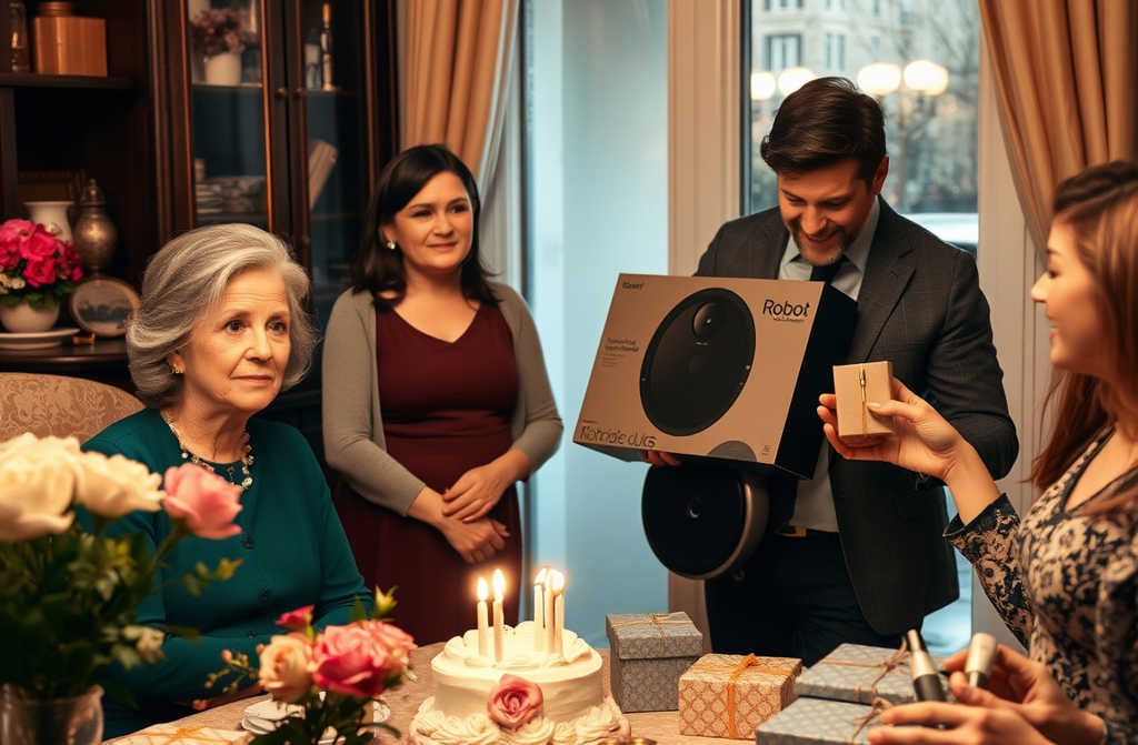 Wasz dostatek musi odzwierciedlać się w waszych prezentach”, odparła teściowa.