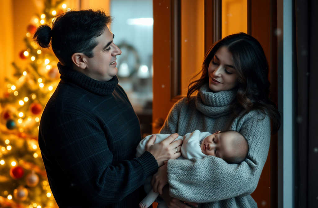 Mąż wrócił z noworodkiem