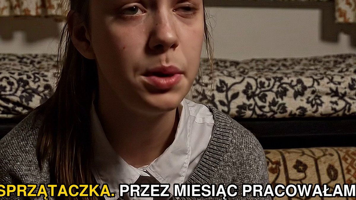 Kobieta ze sprzątaczkowej brygady