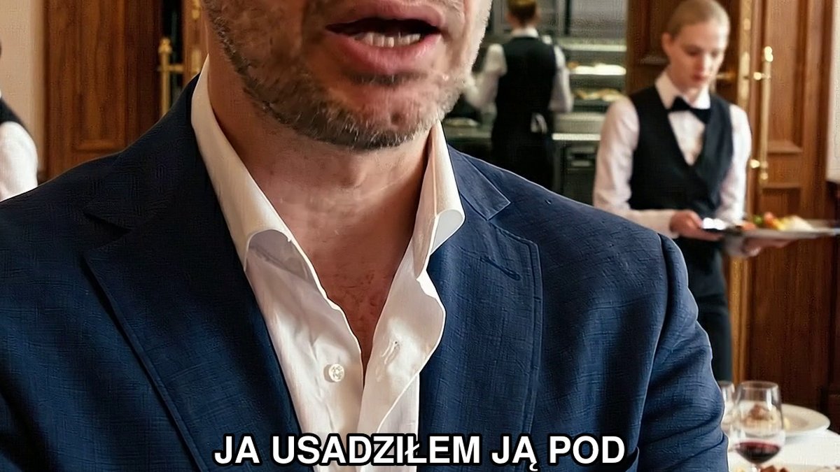 Za dziesięć tysięcy za dzień usadzili ją przy najgorszym stoliku, jak kelnerkę