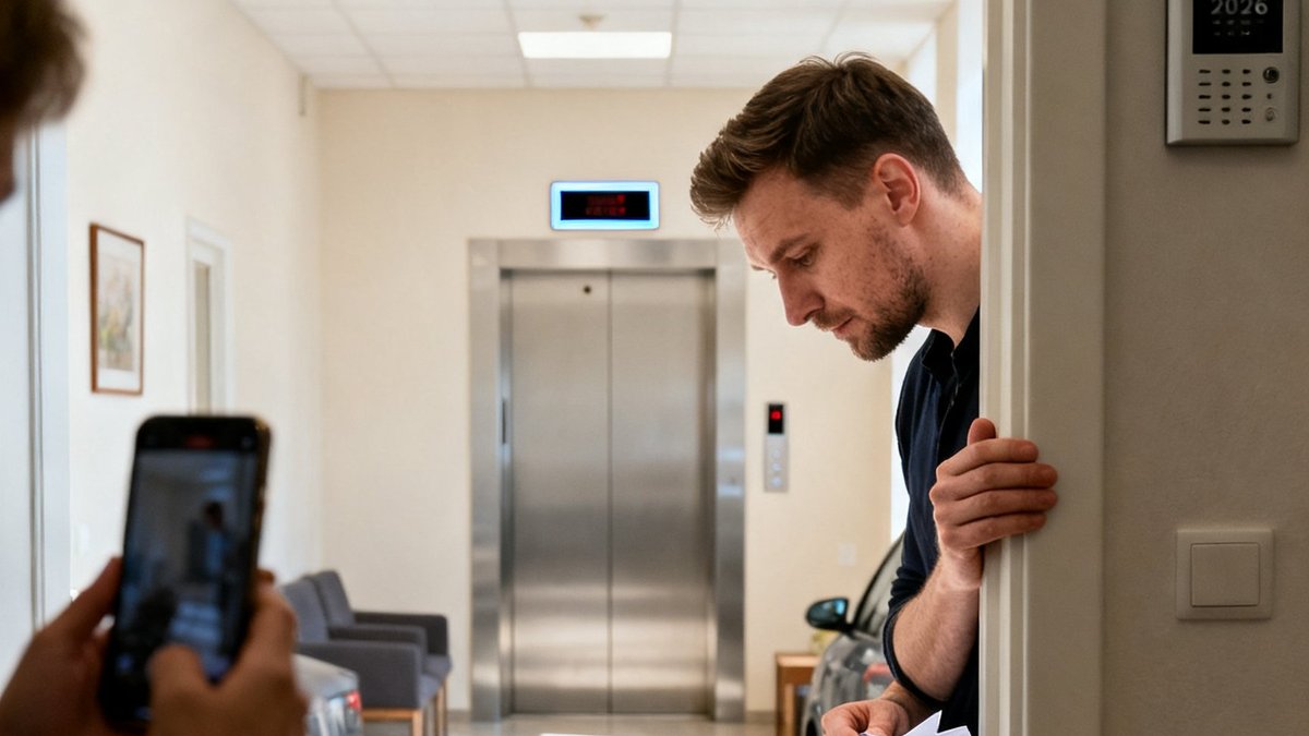 Pies uwięziony w windzie z ranną kobietą — historia z bloku przy Grunwaldzkiej