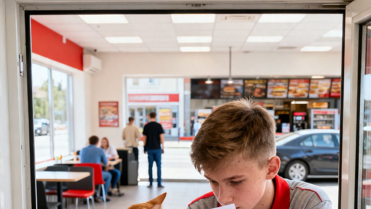 Rudy w okienku McDrive w Gdyni i karteczka, po której nikt nie mógł mówić spokojnie
